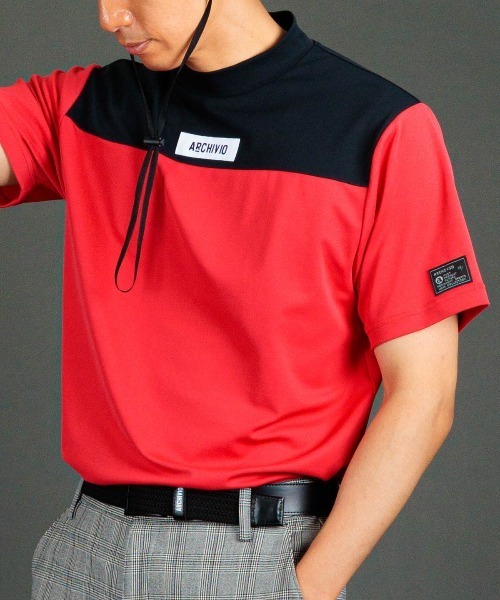 archivio　プルオーバーシャツ archivio tシャツ 「MENS」「メンズ」胸切替UV冷感プルオーバー メンズ