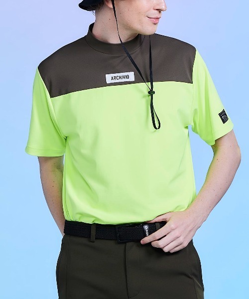 archivio Tシャツ パンツセット archivio（アルチビオ） tシャツ 「MENS」「メンズ」胸切替UV冷感プル