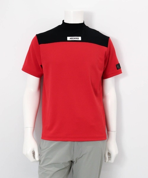 archivio tシャツ 「MENS」「メンズ」胸切替UV冷感プルオーバー メンズ