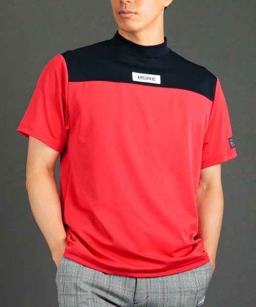 archivio　プルオーバーシャツ archivio（アルチビオ） tシャツ 「MENS」「メンズ」胸切替UV冷感プル