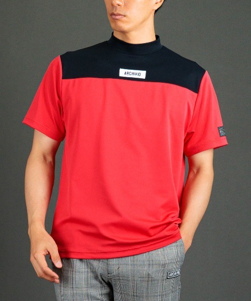 archivio（アルチビオ） tシャツ 「MENS」「メンズ」胸切替UV冷感プル