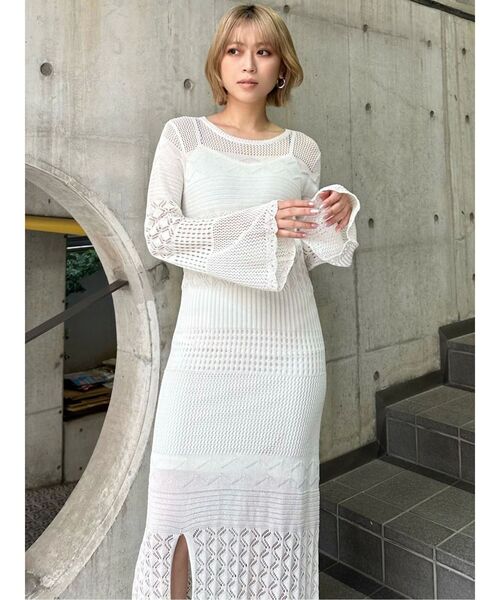 MURUA（ムルーア） ワンピース 「追加生産分」クロシェニット