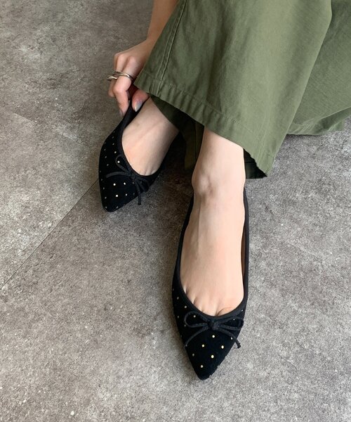 DouDou（ドゥドゥ） パンプス ポインテッドフラットシューズ