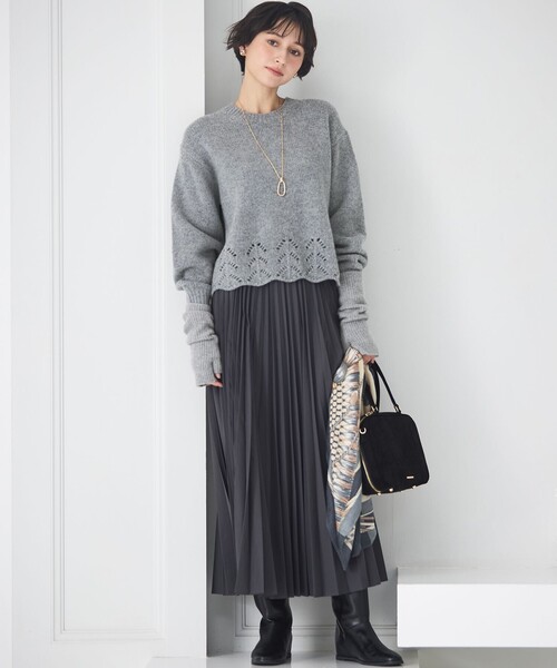 23区（ニジュウサンク） アームカバー ピュアカシミヤ アーム