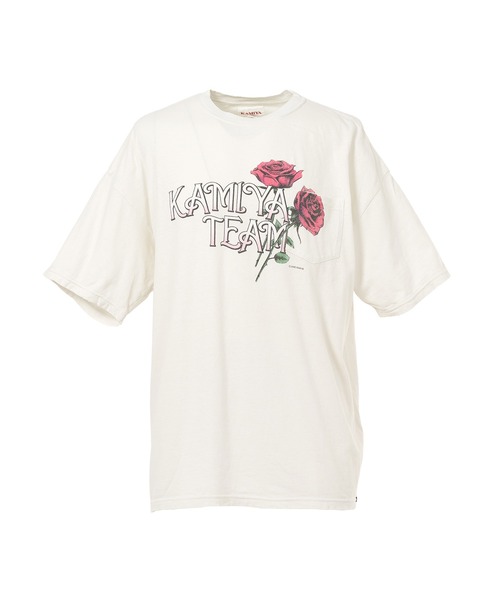 KAMIYA tシャツ Rose” Distressed Pocket T-shirt メンズ : ZOZOTOWN