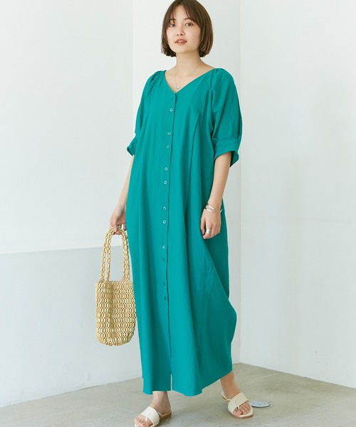 「LAVEANGE」 半袖ワンピース M ブラック レディース_画像2