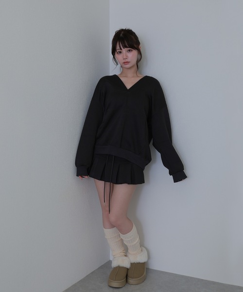 M DOLLY スカート gioia pleats mini skirt /ジョイアプリーツミニ