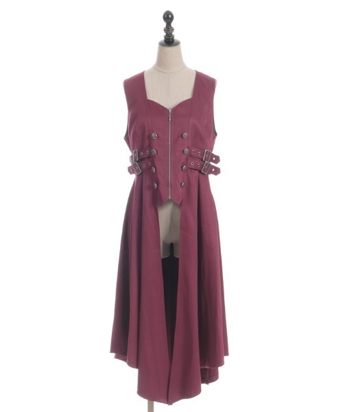 NIBBLE POISON（ニブルポイズン） ベスト ジレ ベルトデザインロング