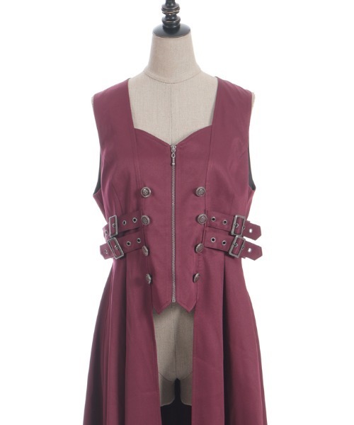 NIBBLE POISON（ニブルポイズン） ベスト ジレ ベルトデザインロング