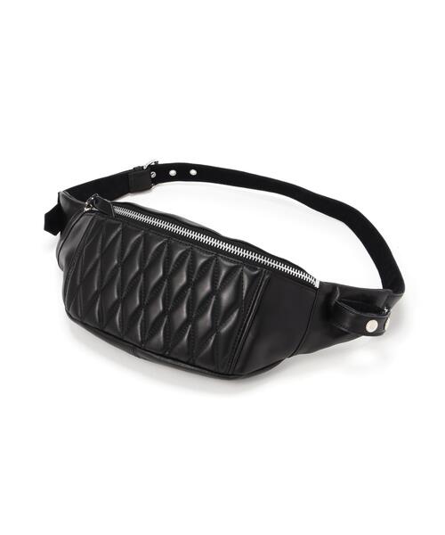 schott ショット パデッド レザー ボディバッグ 黒 Schott N.Y.C（ショット） ウエストポーチ Schott/ショット/PADDED
