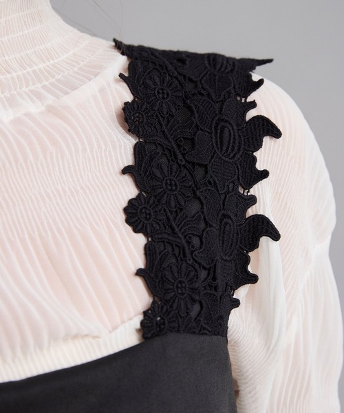 BONLECILL noir オールインワン 「BONLECILL noir」レースショルダー