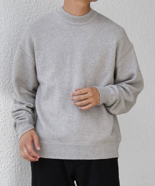 C.E ニットセーター グレー 23区（ニジュウサンク） ニット セーター 「洗える」カシミヤブレンド