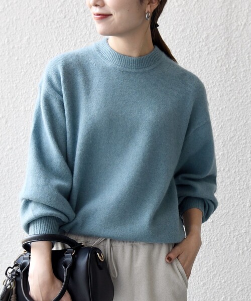 SHIPS any セーター ニット any: LOUNGE FOX シャギー セミモック