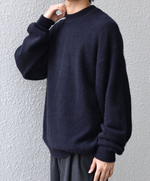 SHIPS any セーター ニット any: LOUNGE FOX シャギー セミモック