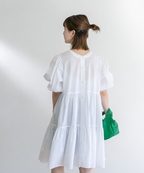 「UR Lab.」 半袖ワンピース FREE ブラウン レディース_画像7