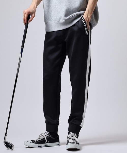 STELLA77GOLF パンツ 蛍光カラーゴルフジョガーパンツ/ラインパンツ