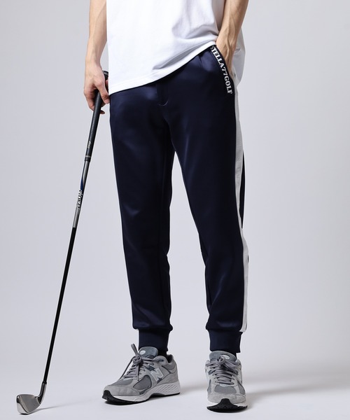 STELLA77GOLF パンツ 蛍光カラーゴルフジョガーパンツ/ラインパンツ