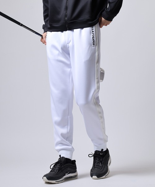 STELLA77GOLF パンツ 蛍光カラーゴルフジョガーパンツ/ラインパンツ