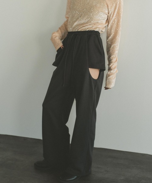 「VANNIE U」 スウェットパンツ S アイボリー レディース_画像7