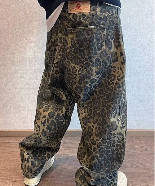 funkyfun ヒョウ柄 バギーパンツ funkyfun ヒョウ柄 バギーパンツ Funky fun ヒョウ柄 バギーパンツ