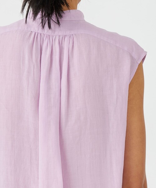 「MACPHEE」 シャツワンピース 36 ラベンダー レディース_画像6