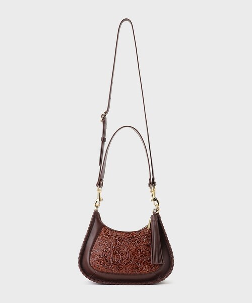 美品　Carving Tribes ファー付きパーティーバッグ CARVING TRIBES ハンドバッグ Handle MoonBag : ZOZOTOWN Yahoo!店