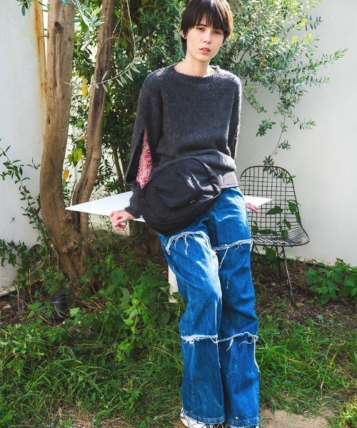 ニット セーター 「soduk」holes knit sweater レディース : ZOZOTOWN