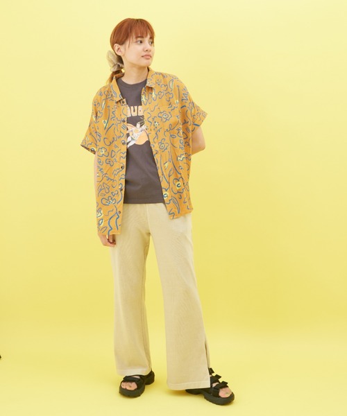 「CUBE SUGAR」 半袖シャツ M ネイビー レディース_画像9