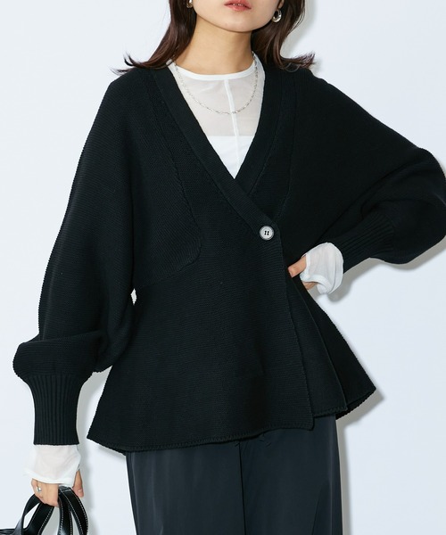 Lui's（ルイス） ニットカーディガン FREE ブラック レディース