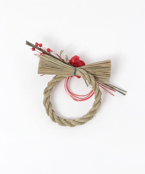 LAKOLE（ラコレ） インテリア しめ縄(ラウンド)「RED」 / 603839