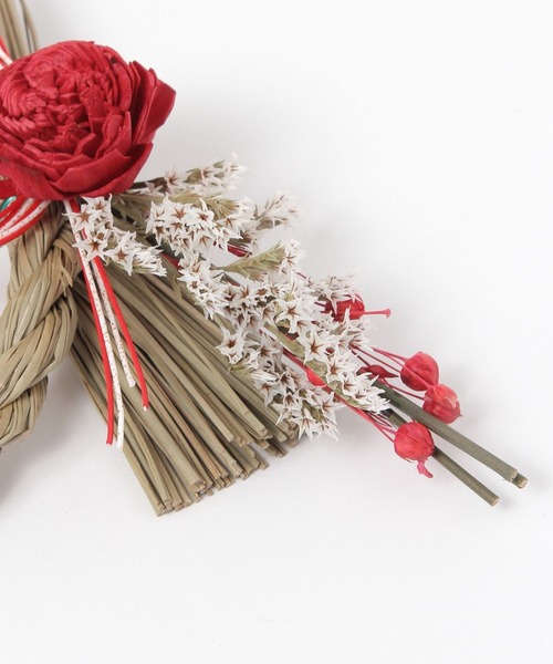 LAKOLE（ラコレ） インテリア しめ縄(ラウンド)「RED」 / 603839