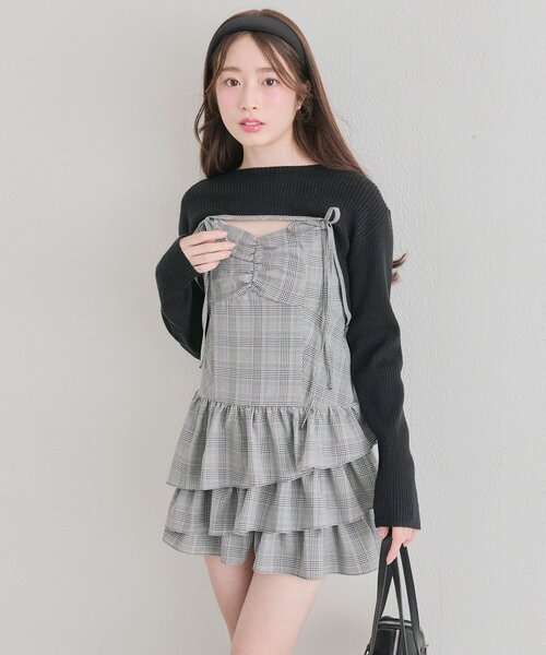 OLIVE des OLIVE（オリーブデオリーブ） ワンピース ニットセットミニ