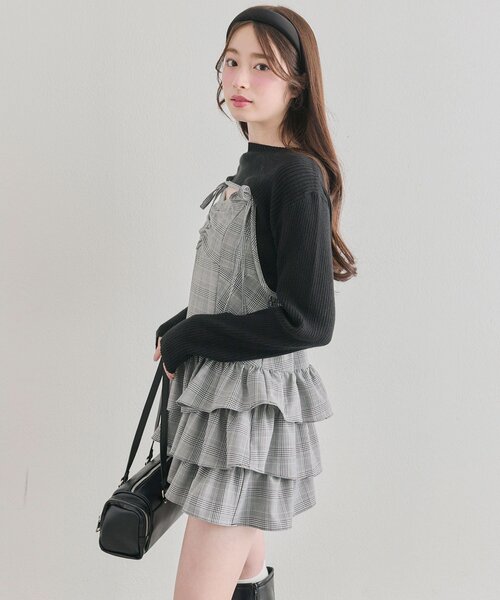 OLIVE des OLIVE ワンピース OLIVE des OLIVE（オリーブデオリーブ） ワンピース ニットセットミニ
