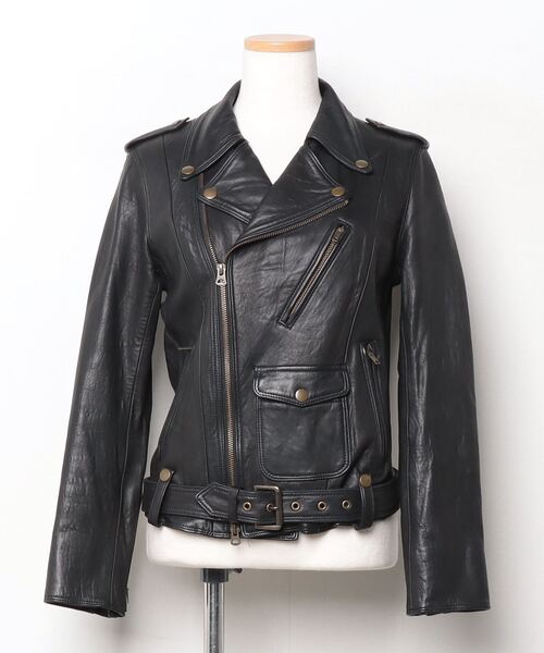 MUSE de Deuxieme Classe レザージャケット Deuxieme Classe（ドゥーズィエムクラス） レザーブルゾン - ブラック