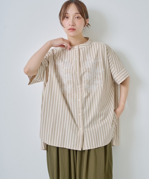KELEN 刺繍カラーブラウス Kelen（ケレン） ブラウス シャツ 「KELEN / ケレン」フラワーレース