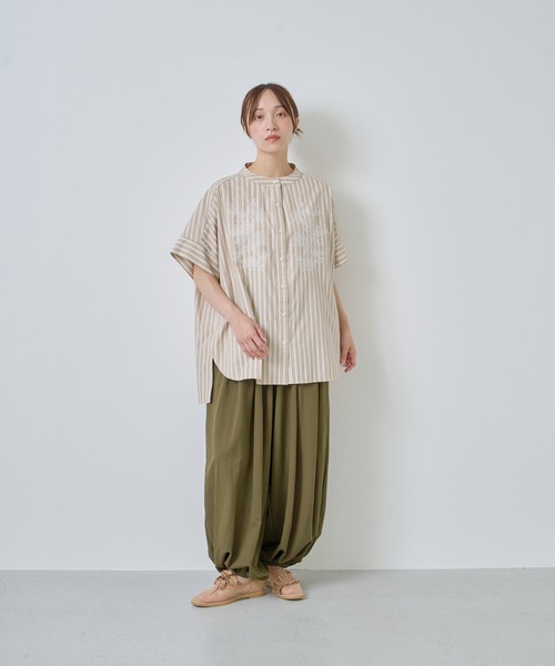 KELEN ケレン　ベージュブラウス Kelen（ケレン） バック プリーツ ブラウス MARL lkl26hbl2276