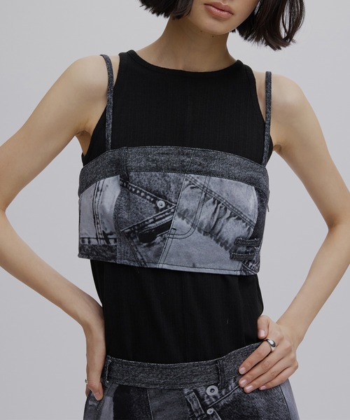 定番人気！ BARE SET VEST Ameri アメリ ネイビー S ROMPERS TOP BARE