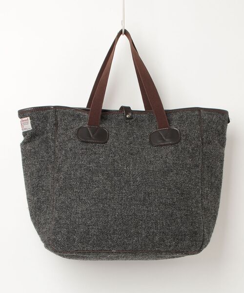 「BRADY」 ワンポイントトートバッグ「HARRIS TWEEDコラボ」 - グレー レディース_画像2