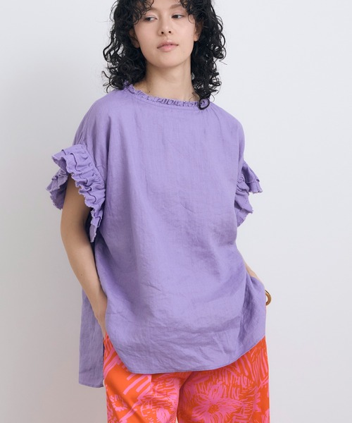 HOUSE OF LOTUS（ハウス オブ ロータス） 7分袖ブラウス M ラベンダー 