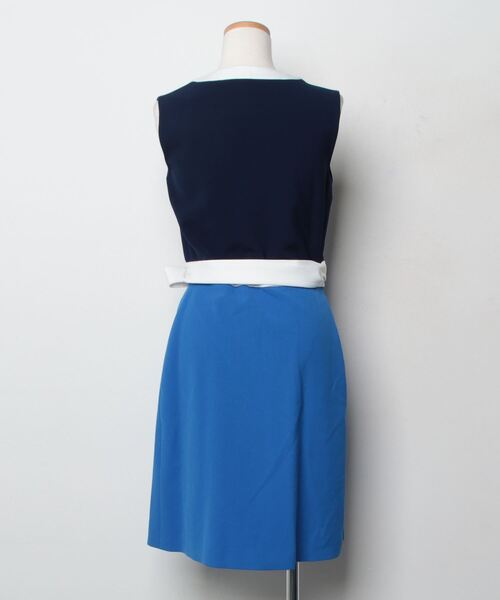 「DIANE von FURSTENBERG」 ノースリーブワンピース 2 ブルー レディース_画像2