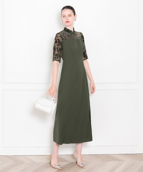 「Leja」 半袖ワンピース MEDIUM グリーン レディース_6