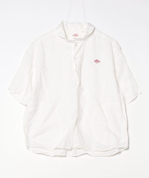 Danton（ダントン） 半袖シャツ 38 ホワイト レディース : ZOZOTOWN 
