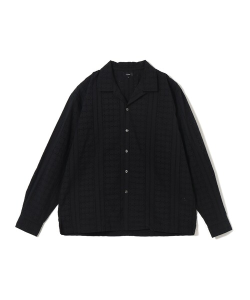 BEAMS（ビームス） シャツ レース オープンカラーシャツ「リラックス
