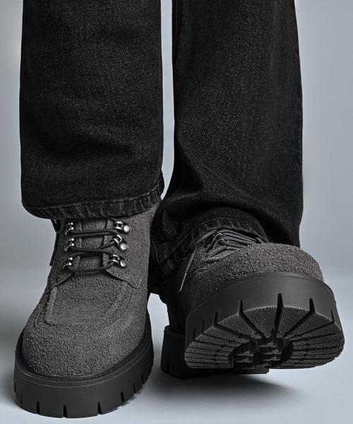 ADRER（アドラー） ブーツ High Sole brushed Lace-Up Shoes