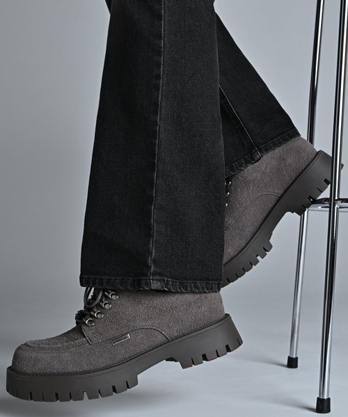 ADRER（アドラー） ブーツ High Sole brushed Lace-Up Shoes