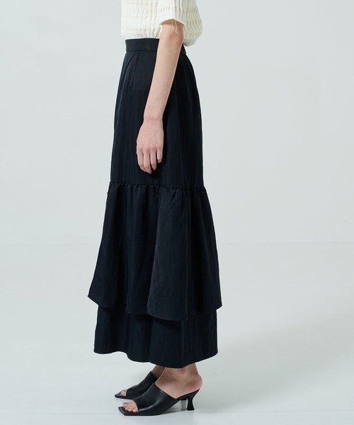 「PUBLIC TOKYO」 フレアスカート FREE ブラック レディース_画像5