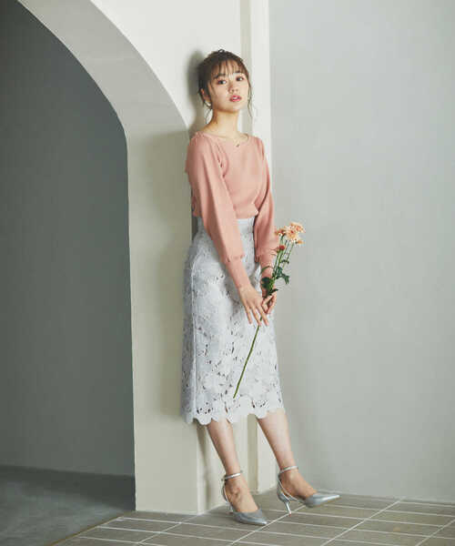 「PROPORTION BODY DRESSING」 タイトスカート MEDIUM グレー レディース_画像6