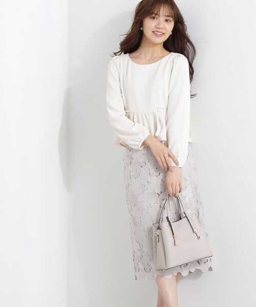 「PROPORTION BODY DRESSING」 タイトスカート MEDIUM グレー レディース_画像9
