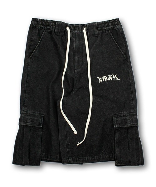 GALFY（ガルフィー） デニムハーフパンツ X-LARGE ブラック メンズ