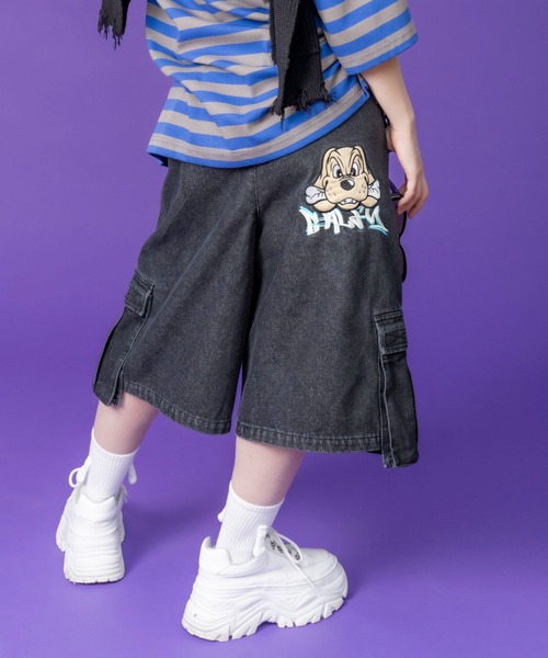 GALFY（ガルフィー） デニムハーフパンツ X-LARGE ブラック メンズ